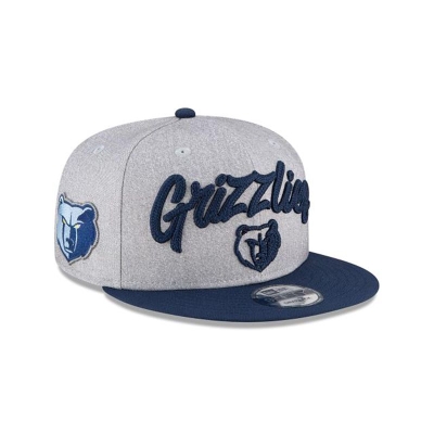 Grey Memphis Grizzlies Hat - New Era NBA Official NBA Draft 9FIFTY Snapback Caps USA0152874